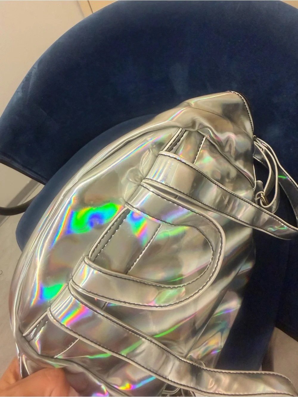 Zumba Funked Up Silver Holographic Backpack